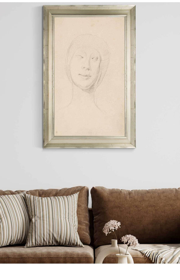 Cutler West Studie Efter Francesco Lauranas Buste Af Eleonora Daragona I Museet I Palermo en Face by La Ring