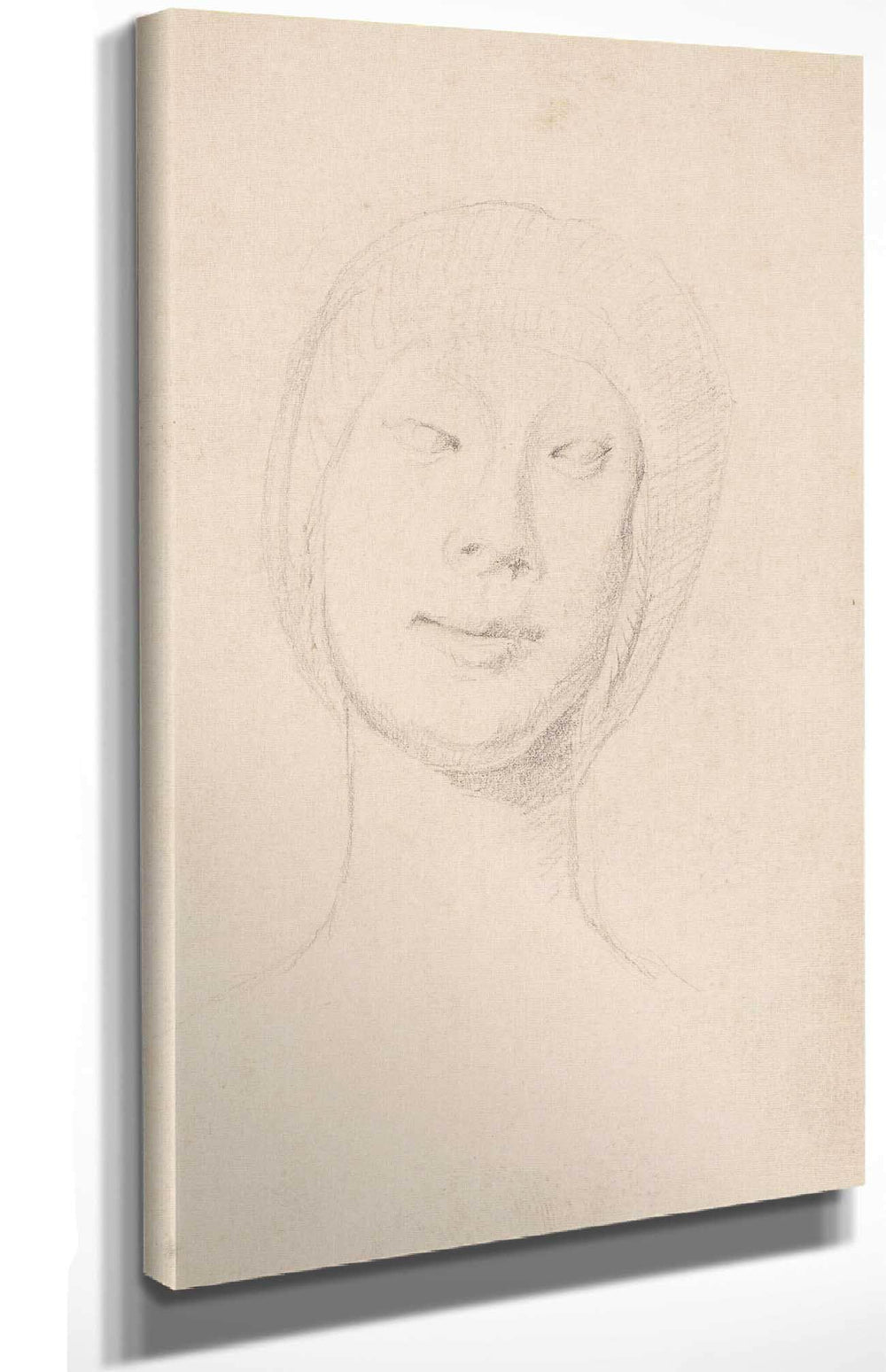 16" x 24" / Champagne Frame Cutler West Studie Efter Francesco Lauranas Buste Af Eleonora Daragona I Museet I Palermo en Face by La Ring