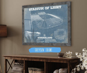 14" x 11" / Greyson Frame Cutler West Sunderland AFC Stadium Of Light Soccer Print