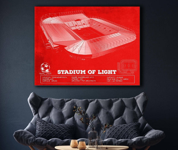 Cutler West Sunderland AFC Stadium Of Light Soccer Team Color Print