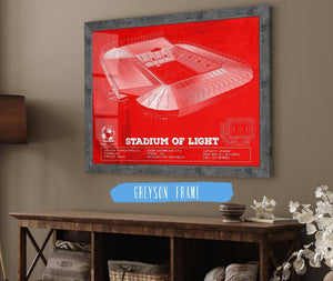 Cutler West Sunderland AFC Stadium Of Light Soccer Team Color Print