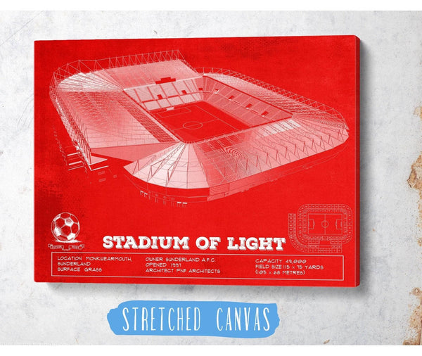 Cutler West Sunderland AFC Stadium Of Light Soccer Team Color Print