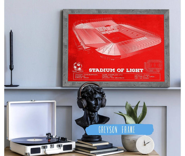 Cutler West Sunderland AFC Stadium Of Light Soccer Team Color Print