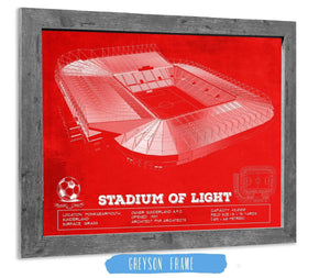 14" x 11" / Greyson Frame Cutler West Sunderland AFC Stadium Of Light Soccer Team Color Print