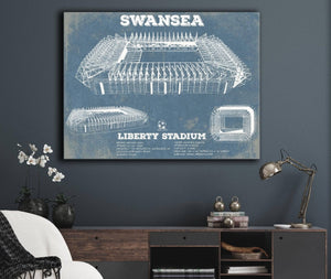 Cutler West Swansea City Football Club- Liberty Stadium Soccer Print
