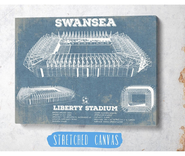 Cutler West Swansea City Football Club- Liberty Stadium Soccer Print