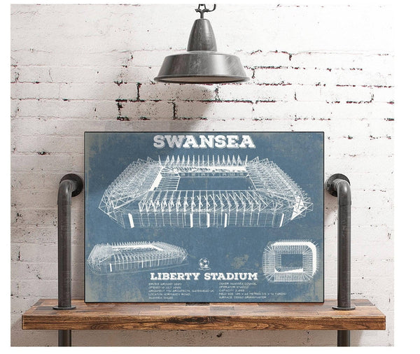 Cutler West Swansea City Football Club- Liberty Stadium Soccer Print