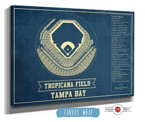 Cutler West Tampa Bay Rays - Tropicana Field Vintage Baseball Print