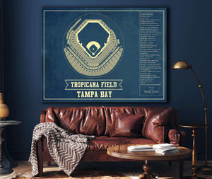 Cutler West Tampa Bay Rays - Tropicana Field Vintage Baseball Print