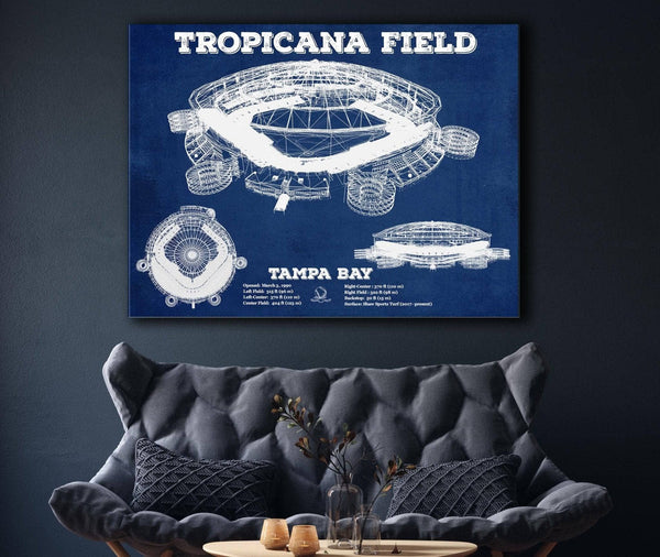 Cutler West Tampa Bay Rays Tropicana Field Vintage Wall Art