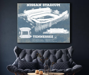 Cutler West Tennessee Titans Nissan Stadium - Vintage Football Print 2