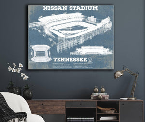 Cutler West Tennessee Titans Nissan Stadium - Vintage Football Print 2