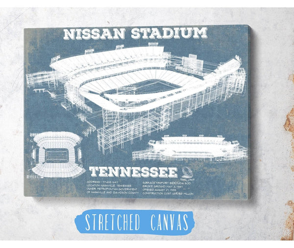 Cutler West Tennessee Titans Nissan Stadium - Vintage Football Print 2