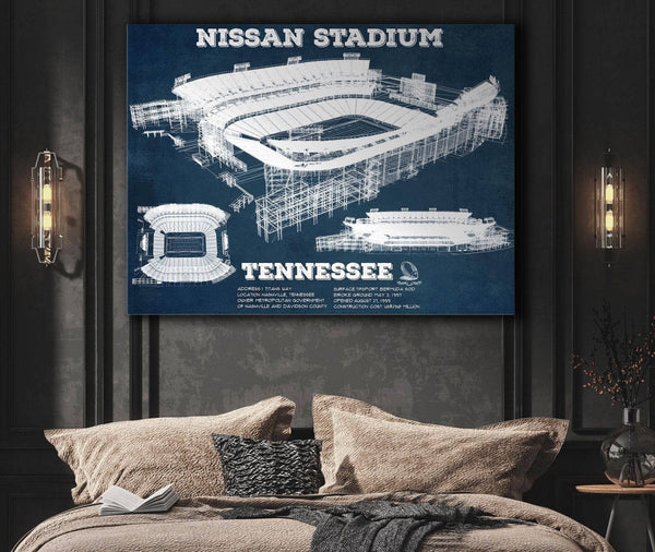 Cutler West Tennessee Titans Nissan Stadium - Vintage Football Print 3