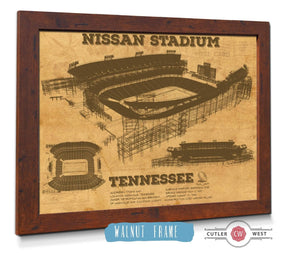 Cutler West Tennessee Titans Nissan Stadium - Vintage Football Print 4