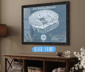 20" x 16" / Black Frame Cutler West Tennisstadion Am Rothenbaum - German Open Tennis Championships Blueprint Vintage Print
