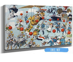 24" x 16" / Stretched Canvas Wrap Cutler West The Invasion Of England by Louis Glackens