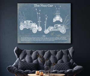 Cutler West The Nux Car (Chevrolet 5 Window Coupe 1934)  Blueprint Vintage Auto Print