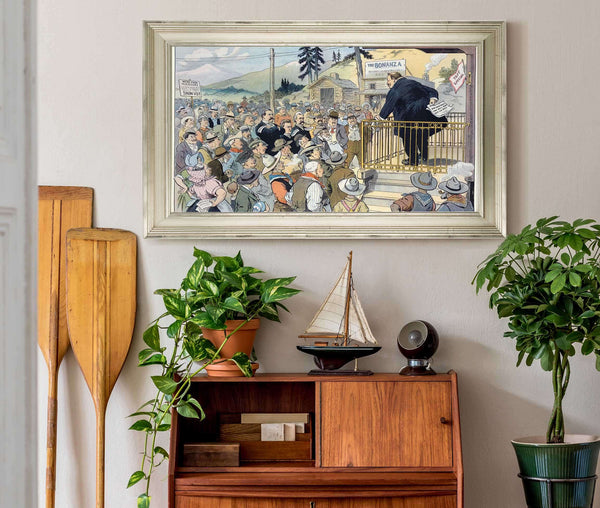 24" x 16" / Champagne Frame Cutler West The Smile That Wont Come On by Louis Glackens