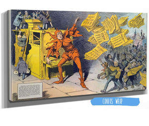 24" x 16" / Stretched Canvas Wrap Cutler West The Yellow Press by Louis Glackens