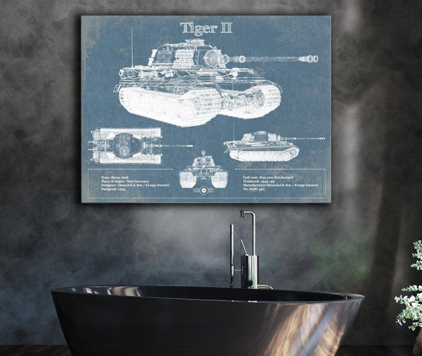 Cutler West Tiger II Vintage German Tank Military Print