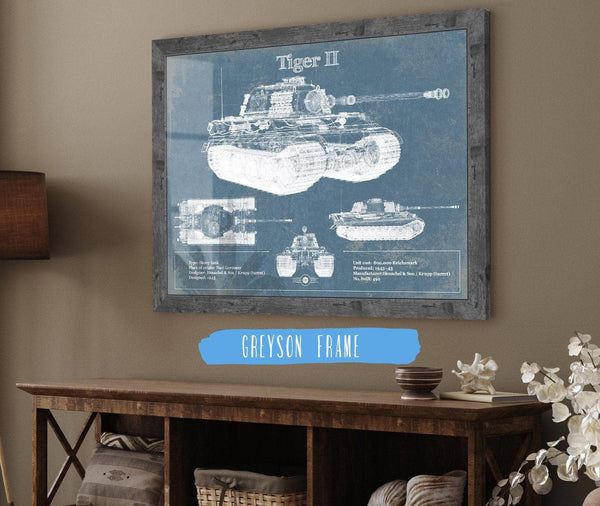 Cutler West Tiger II Vintage German Tank Military Print