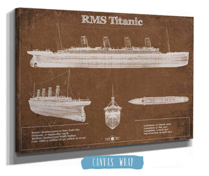 Cutler West Titanic Blueprint Original Wall Art