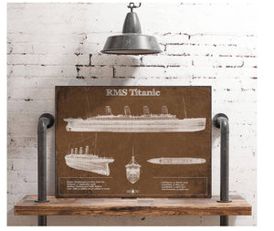 Cutler West Titanic Blueprint Original Wall Art