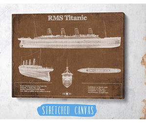 Cutler West Titanic Blueprint Original Wall Art