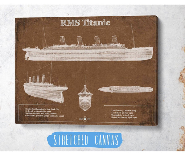 Cutler West Titanic Blueprint Original Wall Art