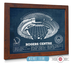 Cutler West Toronto Blue Jays Rogers Centre Vintage Baseball Fan Print