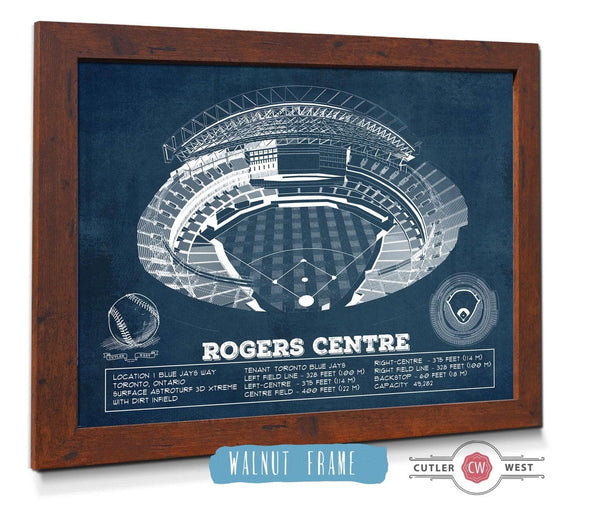 Cutler West Toronto Blue Jays Rogers Centre Vintage Baseball Fan Print