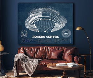 Cutler West Toronto Blue Jays Rogers Centre Vintage Baseball Fan Print