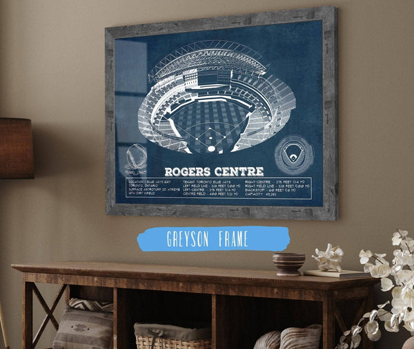 14" x 11" / Greyson Frame Cutler West Toronto Blue Jays Rogers Centre Vintage Baseball Fan Print