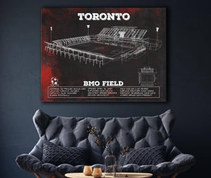 Cutler West Toronto F.C. - BMO Field Vintage MLS Soccer Print 2