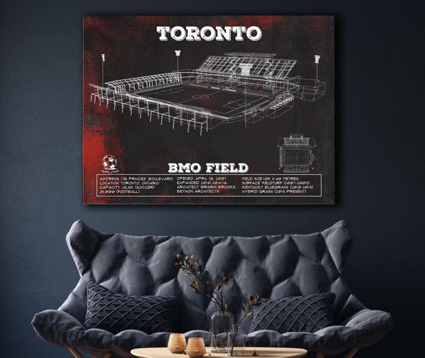 Cutler West Toronto F.C. - BMO Field Vintage MLS Soccer Print 2