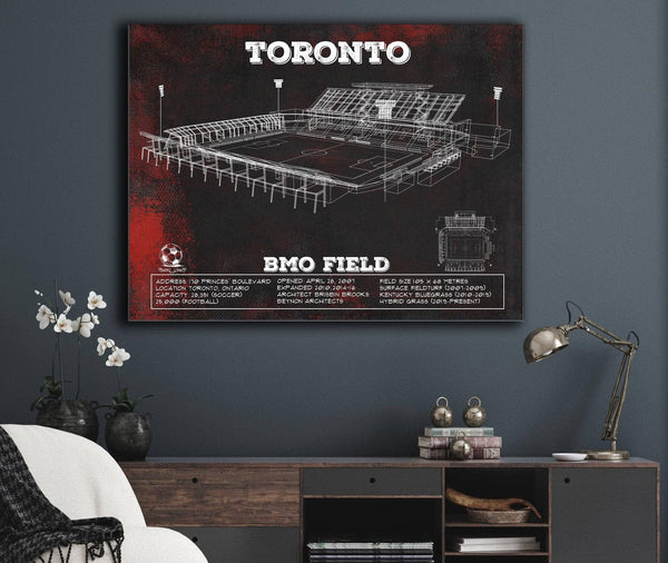 Cutler West Toronto F.C. - BMO Field Vintage MLS Soccer Print 2