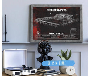 Cutler West Toronto F.C. - BMO Field Vintage MLS Soccer Print 2