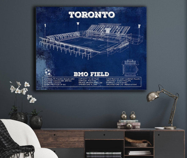 Cutler West Toronto F.C. - BMO Field Vintage MLS Soccer Print