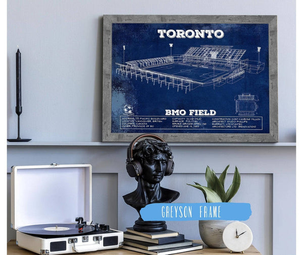 Cutler West Toronto F.C. - BMO Field Vintage MLS Soccer Print