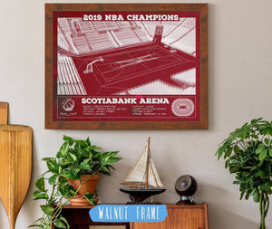 Cutler West Toronto Raptors 2019 NBA Champions Scotiabank Arena - Vintage Basketball Print