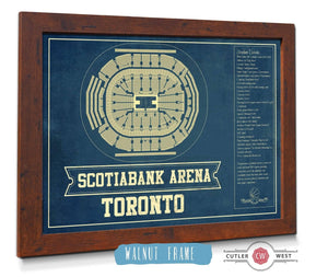 20" x 16" / Walnut Frame Cutler West Toronto Raptors 2019 NBA Champions - Scotiabank Arena Vintage Basketball Print