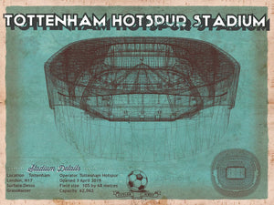 14" x 11" / Unframed Cutler West Tottenham Hotspur Football Club Soccer Print