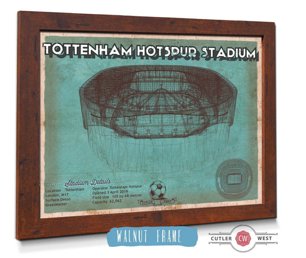 20" x 16" / Walnut Frame Cutler West Tottenham Hotspur Football Club Soccer Print