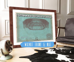20" x 16" / Walnut Frame & Mat Cutler West Tottenham Hotspur Football Club Soccer Print