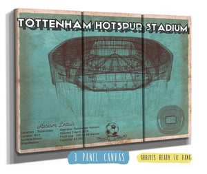 36" x 24" / 3 Panel Canvas Wrap Cutler West Tottenham Hotspur Football Club Soccer Print