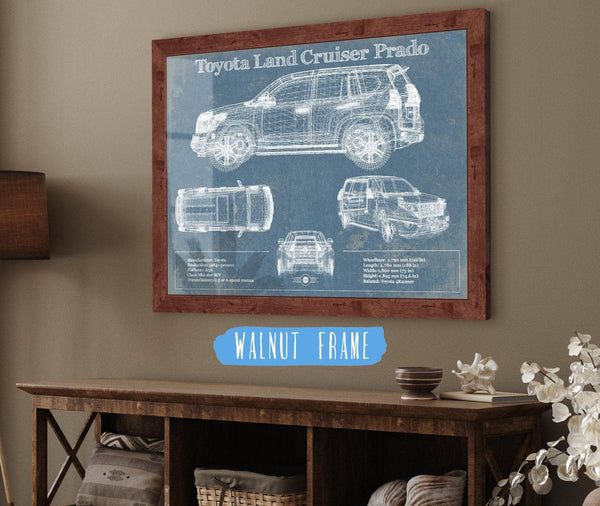 Cutler West Toyota Land Cruiser Prado (2016) Blueprint Vintage Auto Patent Print