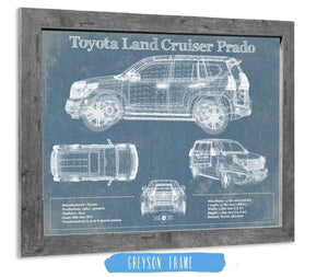 Cutler West Toyota Land Cruiser Prado (2016) Blueprint Vintage Auto Patent Print