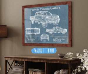 Cutler West Toyota Tacoma (2020) Vintage Blueprint Truck Print