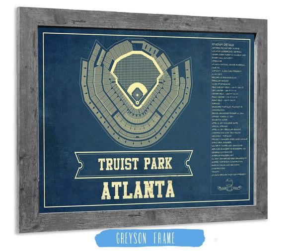 Cutler West Turner Field - Atlanta Braves MLB Vintage Baseball Print